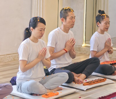 Outdoor Yoga Near Maa Ganga