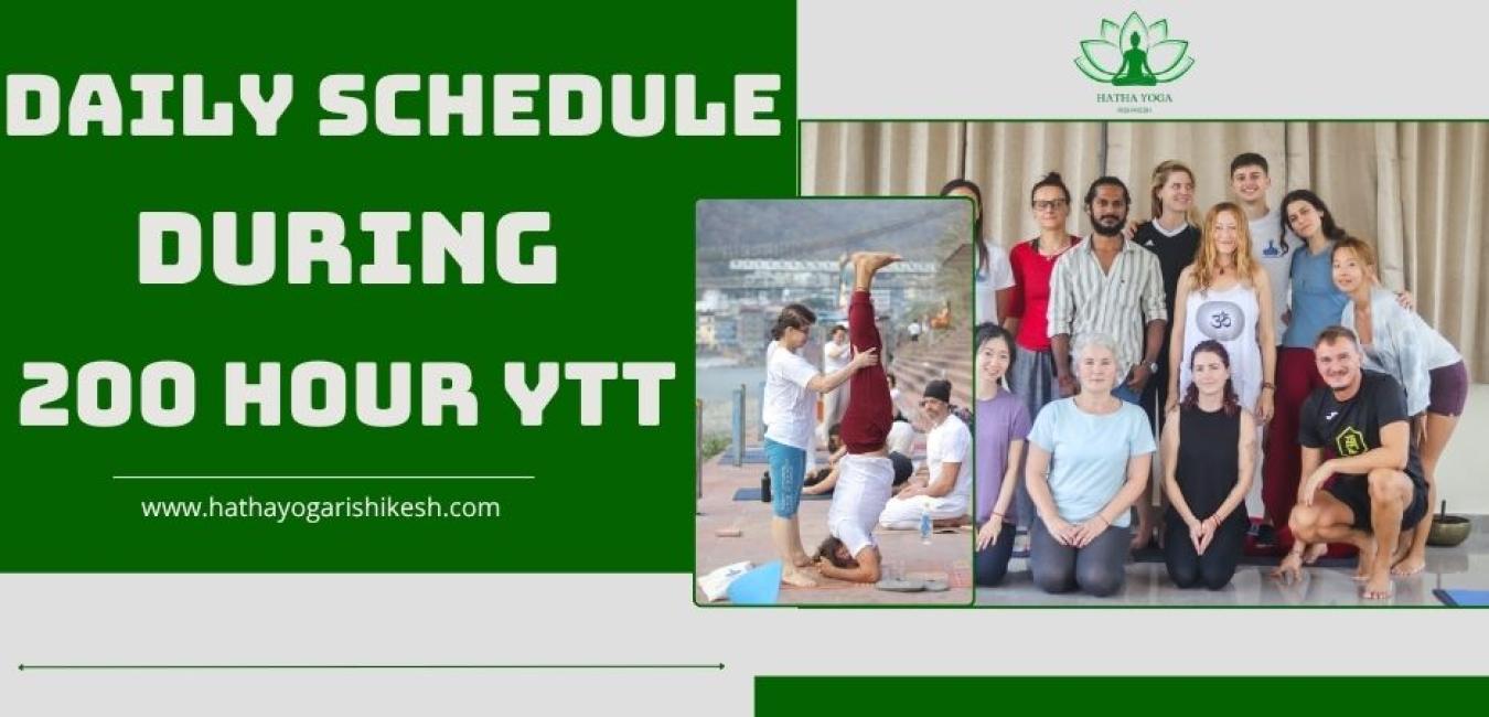 Daily Schedule During 200-Hour Yoga Teacher Training